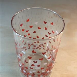 Heart Patterned Glass Vase/Contanier